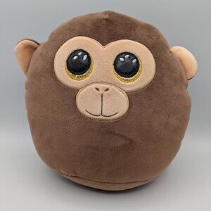 TY Beanie Squishies Squish-A-Boos Plush Dunston Monkey 10 Inch